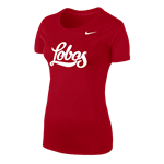 Women's Nike T-shirt BCS Legend Lobos Red