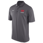 Men's Nike BCS Stadium Stripe Polo UNM Dark Gray