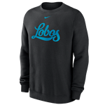 Men's Nike BCS Club Fleece Crew Lobos Black