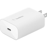 Belkin 25W Portable USB-C Wall Charger USB-C Fast Charging White