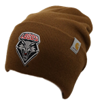 Unisex Carhartt College House Beanie Lobos Shield Brown