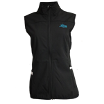 Women's C&B Vest Full Zip Trail Softshell Lobos Black