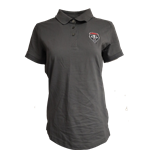 Women's C&B Eco Tri Blend Polo Lobos Shield Gray