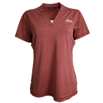 Women's C&B V-Neck Forge Blade Short Slevee Shirt Lobos Red