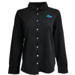 Women's C&B Adv Eco Soft Button Down Shirt Lobos Black