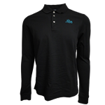 Men's C&B Adv Eco Tri Blend Long Sleeve Polo Lobos Black