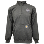 Unisex Carhartt 1/4 Moon-Neck Sweatshirt Lobos Shield Carbon Heather