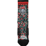 Unisex STR Socks Premium Full Fan Flora Lobos Black