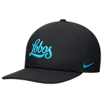 Men's Nike BCS Rise Structured Adjustable Lobos Black