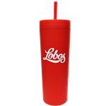 Tumbler 16oz Lobos Red