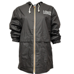 Men's Weatherproof Zip Up Rain Jacket "New Mexico 1889 Lobos" Black