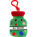 Giant Microbes Flu Vaccine Keychain