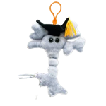 Giant Microbes Graduation Brain Cell Keychain