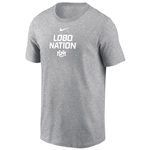 Men's Nike BCS T-shirt Lobo Nation Gray