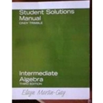 ST SOL MNL FOR INTERMEDIATE ALGEBRA (W/658 PGS)