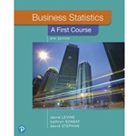 BUSINESS STATISTICS: FIRST COURSE