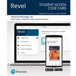 REVEL ACCESS CARD FOR ABNORMAL PSYCHOLOGY