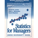 STUDENT SOL MNL LEVINE STATS FOR MANAGERS USING MS EXCEL