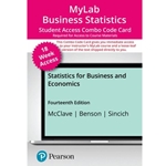 STATISTICS FOR BUSINESS AND ECONOMICS, 14TH EDITION