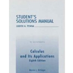 SOL MNL FOR BITTINGER -CALCULUS & ITS APPLICATIONS