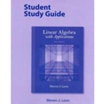 LINEAR ALGEBRA STUDENT STUDY GUIDE W/APPL 9/E