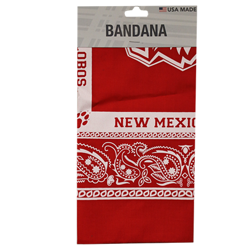UNM Bookstore - Neil Enterprises Bandana New Mexico Lobos