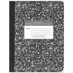 Roaring Spring Marble Cover Notebook 9.75 x 7.5" 80 Pages