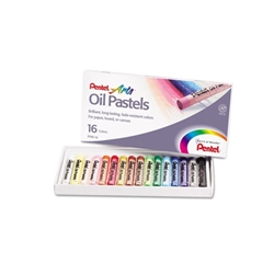 Pentel Oil Pastels 16CT Asstd. Colors