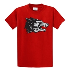 Men's GCO T-Shirt Old School Wolf Red