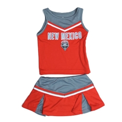 Toddler's Colosseum Cheer Dress NM Lobos Shield