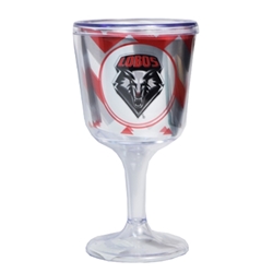 MCM Plastic Wine Glass Lobos Shield