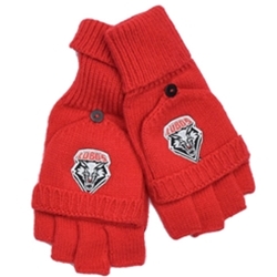 Youth Flip Top Gloves Lobos Shield Red