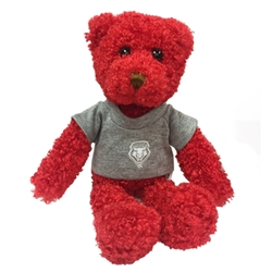 Plush Teddy Bear with UNM Shield Shirt 10 "