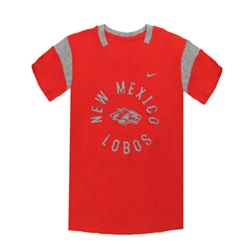 Youth Girls Nike T-Shirt New Mexico Lobos & Sidewolf Red