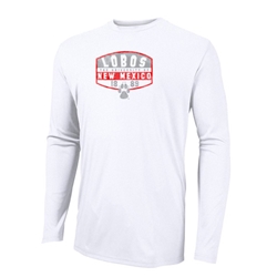Men's Russell Long Sleeve T-Shirt New Mexico Lobos White