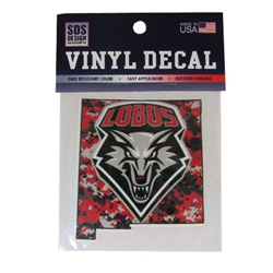 SDS Decal UNM Shield New Mexico State Outline Camo