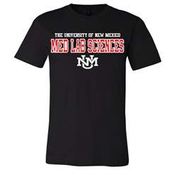 Men's CI Sport T-Shirt The University Of New Mexico Med Lab Sciences UNM Interlocking Black