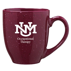 LXG Coffee Mug Occupational Therapy UNM Interlocking Logo Burgendy