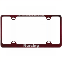 LXG License Plate Frame UNM Nursing