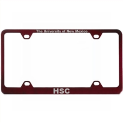 LXG License Plate Frame UNM HSC