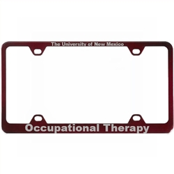 LXG License Plate Frame UNM Occupational Therapy