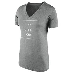 Women's Nike T-Shirt Go Lobos & Side Wolf Gray