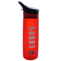 Fan Sport Water Bottle Lobos & Shield 240oz Red