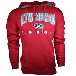 Men's Colosseum Hood New Mexico Lobos & Side Wolf Red