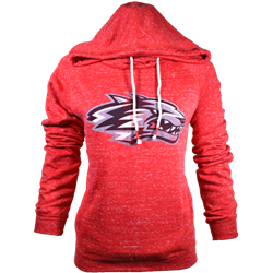 Women's Colosseum Hood Side Wolf Red