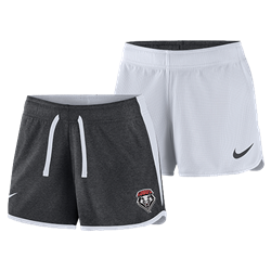 Women's Nike Shorts Reversible Lobos Shield Gray/White
