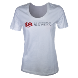Women's StepForward T-Shirt University of New Mexico Logo White