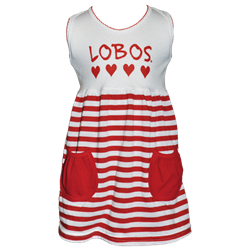 Infant Third Street Dress Lobos Stripes White/Red