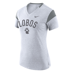 Women's Nike T-Shirt Lobos Paw Grey