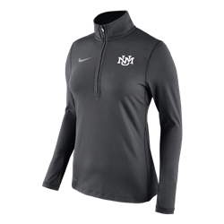 Women's Nike 1/4 Zip Jacket UNM Logo Grey